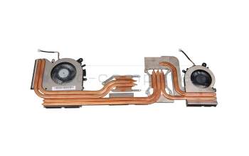 Ventilateur incl. refroidisseur (CPU/GPU) original pour MSI GF76 Thin 11UE/11UEK (MS-17L1)