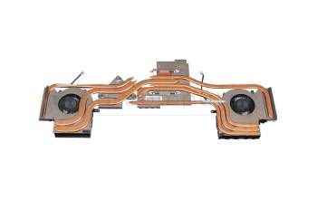 Ventilateur incl. refroidisseur (CPU/GPU) original pour MSI GP75 Leopard 10SFK/10SFSK (MS-17E7)