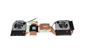 Ventilateur incl. refroidisseur (CPU/GPU) original pour Mifcom Gaming Laptop i7-12700H (NP50PNP)