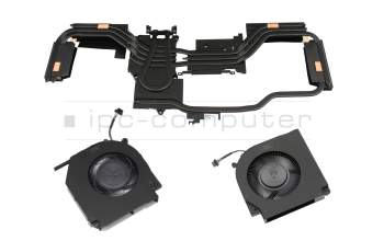 Ventilateur incl. refroidisseur (CPU/GPU) original pour Mifcom Gaming Laptop i9-14900HX - RTX 4090 17 (GM7IX9N)