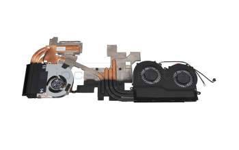 Ventilateur incl. refroidisseur (CPU/GPU) original pour Sager Notebook NP8173 (P670RS-G)