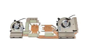 Ventilateur incl. refroidisseur (GPU/CPU) original pour MSI GF65 Thin 9SEXR (MS-16W1)