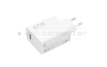 Xiaomi Mi 8 Lite original Chargeur USB-C 67 watts EU wallplug blanc (Charging Combo Type-A)
