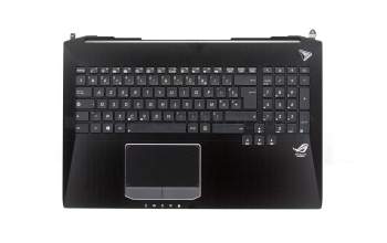 clavier (FR) + Topcase, Touchpad mit Silberrand pour Asus ROG G750JS