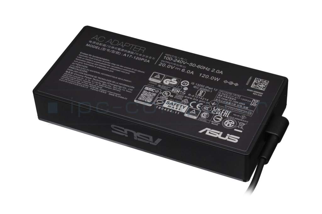 Chargeur 120 watts bordé original pour Asus ZenBook 15 UX533FN 