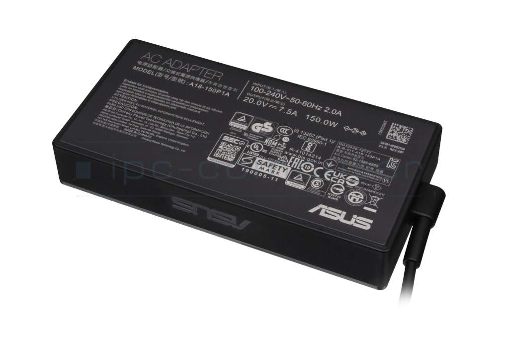 Chargeur 150 watts bordé original pour Asus ZenBook Pro 15 UX535LI 