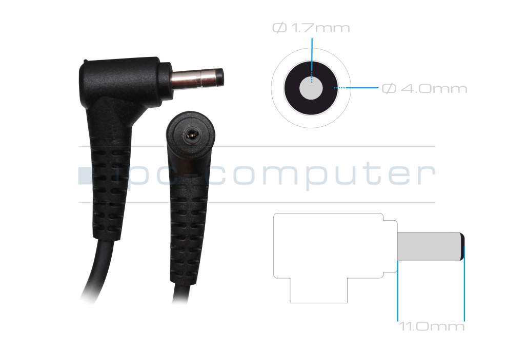 Chargeur 45 watts EU wallplug arrondie original pour Lenovo IdeaPad 3-14IGL05  (81WH) 