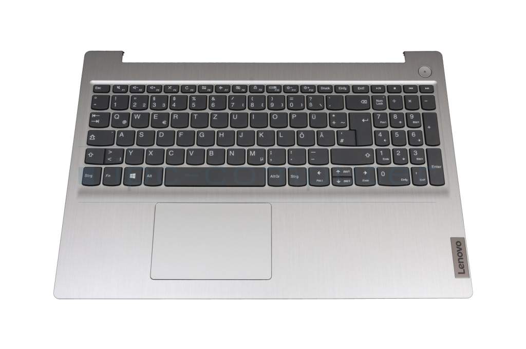 Clavier incl. topcase DE (allemand) gris/argent original pour