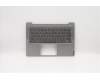 Lenovo C-Abdeckung mit Tastatur, Belgisch, Grau, Hintergrundbeleuchtung, Fingerabdruck pour Lenovo IdeaPad S540-14IWL Touch (81ND/81QX)