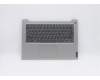 Lenovo C-Abdeckung mit Tastatur, Englisch (GB), Platingrau, Ohne_Hintergrundbeleuchtung, Fingerabdruck pour Lenovo IdeaPad 3-14ADA05 (81W0)