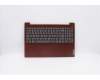 Lenovo C-Abdeckung mit Tastatur, USA – Englisch, Korallenrot, Ohne_Hintergrundbeleuchtung, Ohne_Fingerabdruckscanner pour Lenovo IdeaPad 3-15ADA05 (81W1)
