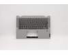 Lenovo C-Abdeckung mit Tastatur, Griechisch, Platingrau, Hintergrundbeleuchtung, Fingerabdruck pour Lenovo IdeaPad Flex 5-14ITL05 (82HS)