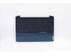 Lenovo C-Abdeckung mit Tastatur, Französisch/Arabisch, Chamäelonblau, Hintergrundbeleuchtung pour Lenovo IdeaPad Gaming 3-15ARH05 (82EY)