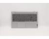 Lenovo C-Abdeckung mit Tastatur, Belgisch, Platingrau, Hintergrundbeleuchtung, Fingerabdruck pour Lenovo IdeaPad 5-15ALC05 (82LN)