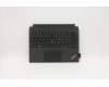 Lenovo MECH_ASM Backlit KB Portuguese FPR Black pour Lenovo ThinkPad X12 Detachable (20UW/20UV)