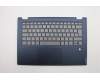 Lenovo C-Abdeckung mit Tastatur, Deutsch, Blau, Hintergrundbeleuchtung, Fingerabdruck pour Lenovo IdeaPad C340-14IWL (81N4)