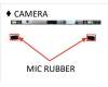 Asus K6501ZM CAMERA DMIC RUBBER pour Asus VivoBook Pro 15X M6501RM
