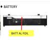 Asus W7604J3D BATT AL FOIL pour Asus H7064JI