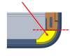 Asus GV301QE HINGE RUBBER R pour Asus GV301QE