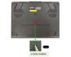 Asus NR2202RX-1A SCREW RUBBER pour Asus GX650RX