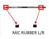Asus GA402XY MIC RUBBER L pour Asus Rog Zephyrus M16 GU604VV