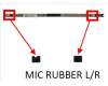 Asus GA402XY MIC RUBBER R pour Asus Rog Zephyrus M16 GU604VV