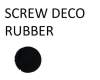 Asus GA402RK-2E SCREW DECO RUBBER pour Asus ROG Zephyrus G14 GA402RK