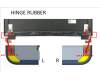 Asus GV302NF HINGE RUBBER R pour Asus ROG Flow X13 GV302XU