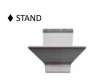 Asus M3700WUA STAND BLACK pour Asus M3700WUAK