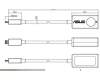 Asus B9 MICRO HDMI TO RJ45 CABLE pour Asus ExpertBook B5 Flip B5302FEA