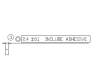 Asus GX701GX LIGHT GUIDE RUBBER pour Asus ROG Zephyrus S17 GX701LV
