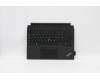 Lenovo MECH_ASM Backlit KB LA Spanish FPR Black pour Lenovo ThinkPad X12 Detachable (20UW/20UV)