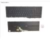 Fujitsu KEYBOARD BLACK W/ BL GERMANY pour Fujitsu Celsius H5511