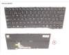 Fujitsu KEYBOARD BLACK W/ BL SPAIN pour Fujitsu LifeBook U7411