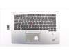 Lenovo MECH_ASM C-cover,KBD,DFN+FUYU,DE,SLV pour Lenovo ThinkPad X1 Yoga 2nd Gen (20JD/20JE/20JF/20JG)