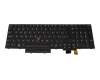 01ER568 original Lenovo clavier CH (suisse) noir/noir avec rétro-éclairage et mouse stick