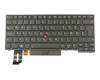 01YP369 original Lenovo clavier DK (danois) noir/noir avec rétro-éclairage et mouse stick