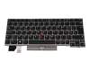 01YP826 original Lenovo clavier CH (suisse) noir/argent mat avec mouse stick