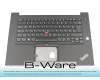 01YU774 original Lenovo clavier incl. topcase DE (allemand) noir/noir avec rétro-éclairage et mouse stick b-stock