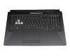 04060-01200300 original Asus clavier incl. topcase DE (allemand) noir/transparent/noir avec rétro-éclairage