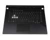 04060-01630100DH19171 original Asus clavier incl. topcase DE (allemand) noir/transparent/noir avec rétro-éclairage