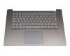 0A869000 original Lenovo clavier incl. topcase DE (allemand) gris/gris avec rétro-éclairage