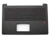 0K200-00240000 original Asus clavier incl. topcase DE (allemand) noir/noir avec rétro-éclairage