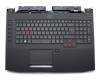 0KN0-EX2GE12 original Acer clavier incl. topcase DE (allemand) noir/noir avec rétro-éclairage