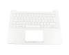 0KN0-RS2GE12 original Pega clavier incl. topcase DE (allemand) blanc/blanc