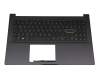 0KN1-BB3GE13 R1.0 original Pegatron clavier incl. topcase DE (allemand) noir/noir avec rétro-éclairage
