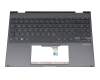 0KNB0-4613GE00 original Asus clavier incl. topcase DE (allemand) noir/noir avec rétro-éclairage
