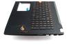 0KNB0-6612GE00 original Asus clavier incl. topcase DE (allemand) noir/noir avec rétro-éclairage