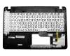 0KNB0-6723GE00 original Asus clavier incl. topcase DE (allemand) noir/argent