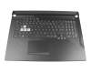 0KNR0-661LGE00 original Asus clavier incl. topcase DE (allemand) noir/noir avec rétro-éclairage - without keystone slot -